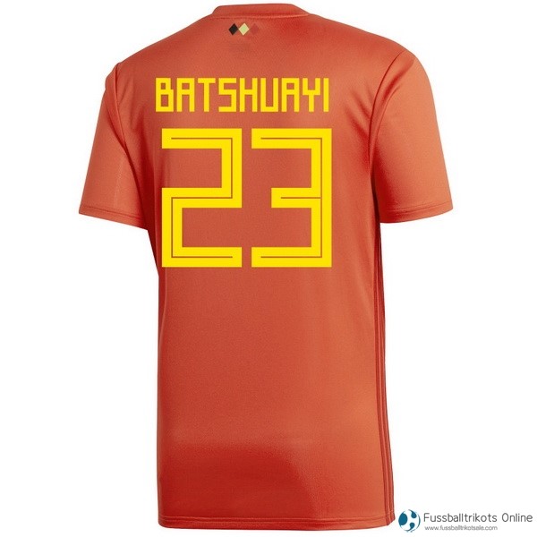 Belgica Trikot Heim Batshuayi 2018 Rote Fussballtrikots Günstig